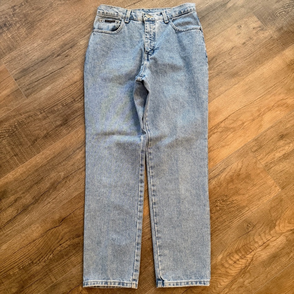 NY Jeans Women’s‎ 8P Classic Light Wash Blue Denim Jeans Vintage Cotton Straight